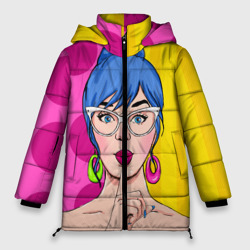 Женская зимняя куртка Oversize POP art