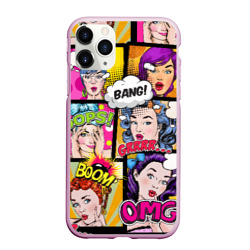 Чехол для iPhone 11 Pro матовый POP art