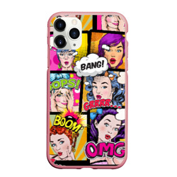 Чехол для iPhone 11 Pro Max матовый POP art