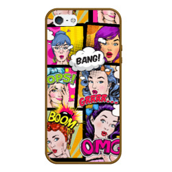 Чехол для iPhone 5/5S матовый POP art