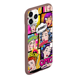 Чехол для iPhone 11 Pro Max матовый POP art - фото 2