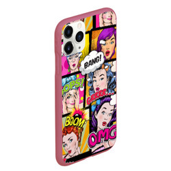 Чехол для iPhone 11 Pro Max матовый POP art - фото 2