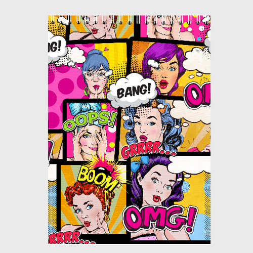 Скетчбук POP art, цвет белый - фото 2