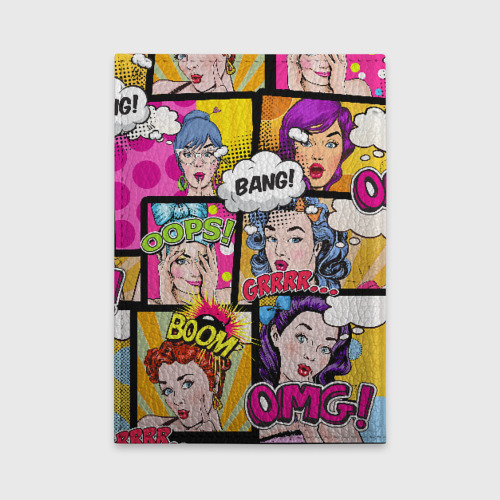 Обложка для автодокументов POP art, цвет красный - фото 2