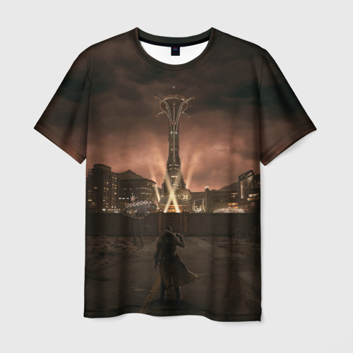 Мужская футболка с принтом Fallout: New Vegas, вид спереди №1