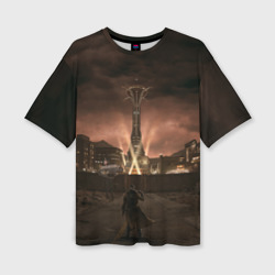 Женская футболка oversize 3D Fallout: New Vegas