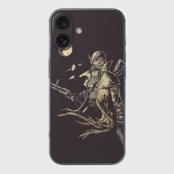 Чехол для iPhone 16 силиконовый с защитой камеры Рейнджер-ветеран НКР