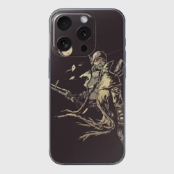 Чехол для iPhone 15 Pro силиконовый с защитой камеры Рейнджер-ветеран НКР