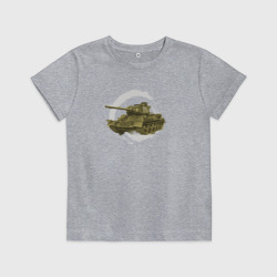 Детская футболка хлопок Танк ВОВ