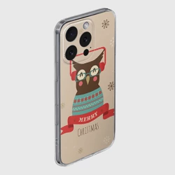 Чехол для iPhone 16 Pro Max силиконовый с защитой камеры Сова в наушниках - фото 2