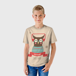Детская футболка 3D Сова в наушниках - фото 2