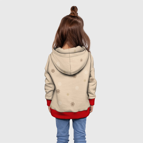 Детская толстовка 3D Сова в наушниках, цвет красный - фото 5
