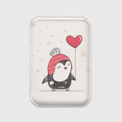 Картхолдер Magsafe магнитный Пингвин с шариком