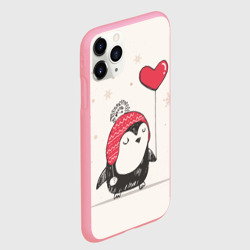 Чехол для iPhone 11 Pro Max матовый Пингвин с шариком - фото 2