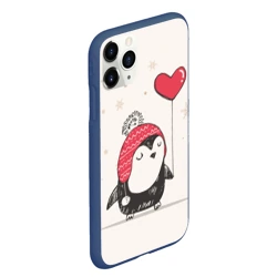 Чехол для iPhone 11 Pro Max матовый Пингвин с шариком - фото 2