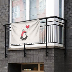 Флаг-баннер Пингвин с шариком - фото 2