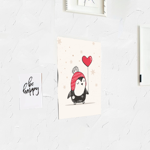 Постер Пингвин с шариком - фото 3