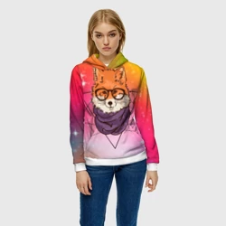 Женская толстовка 3D Лиса - фото 2