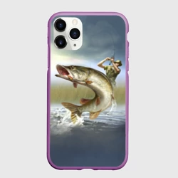 Чехол для iPhone 11 Pro матовый Щука