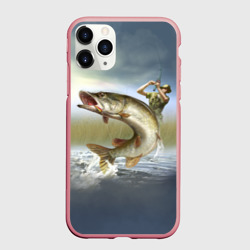 Чехол для iPhone 11 Pro Max матовый Щука