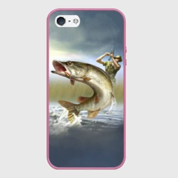 Чехол для iPhone 5/5S матовый Щука