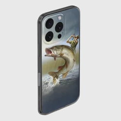 Чехол для iPhone 16 Pro силиконовый с защитой камеры Щука - фото 2