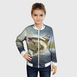 Детский бомбер 3D Щука - фото 2