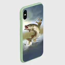 Чехол для iPhone XS Max матовый Щука - фото 2