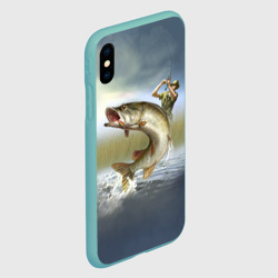 Чехол для iPhone XS Max матовый Щука - фото 2