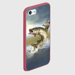 Чехол для iPhone 5/5S матовый Щука - фото 2