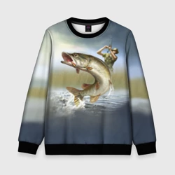 Детский свитшот 3D Щука