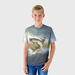 Детская футболка 3D Щука - фото 2