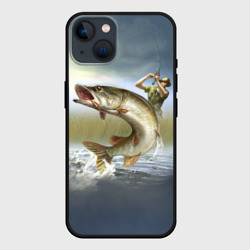 Чехол для iPhone 14 Щука