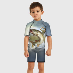 Детский купальный костюм 3D Щука - фото 2