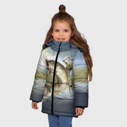 Зимняя куртка для девочек 3D Щука - фото 2