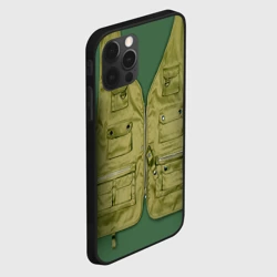 Чехол для iPhone 12 Pro Max Жилетка рыбака зеленая - фото 2
