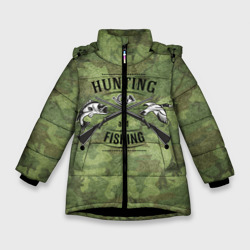 Зимняя куртка для девочек 3D Охота и рыбалка