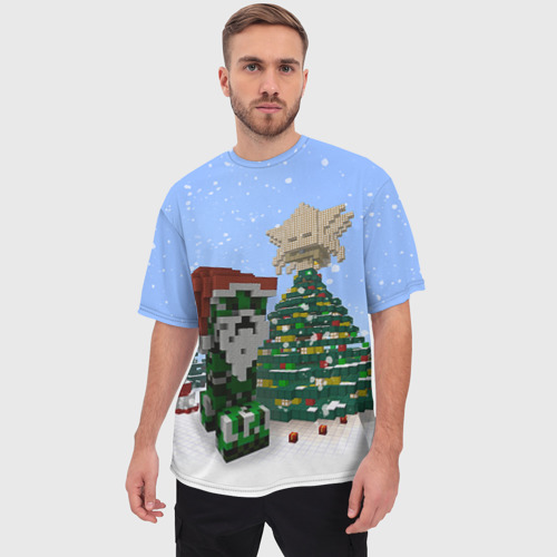 Мужская футболка oversize 3D Minecraft, цвет 3D печать - фото 3