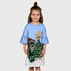 Детское платье 3D Minecraft - фото 2