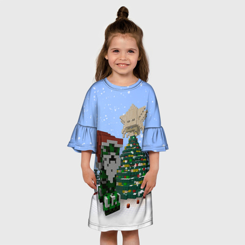 Детское платье 3D Minecraft - фото 4