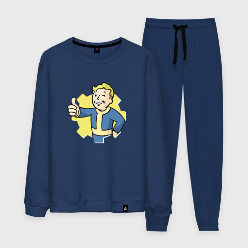 Мужской костюм хлопок Vault Boy, цвет темно-синий