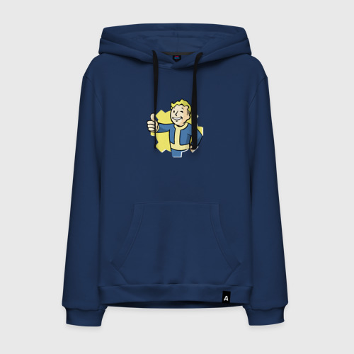 Мужская толстовка хлопок Vault Boy, цвет темно-синий