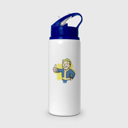 Бутылка для воды с трубочкой Vault Boy Fallout