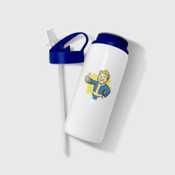 Бутылка для воды с трубочкой Vault Boy Fallout - фото 2