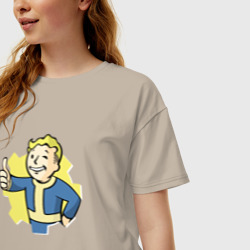 Женская футболка хлопок Oversize Vault Boy - фото 2