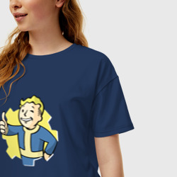 Женская футболка хлопок Oversize Vault Boy - фото 2