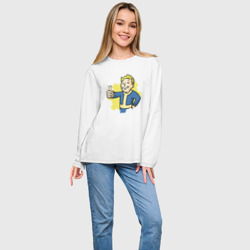 Женский лонгслив oversize хлопок Vault Boy - фото 2