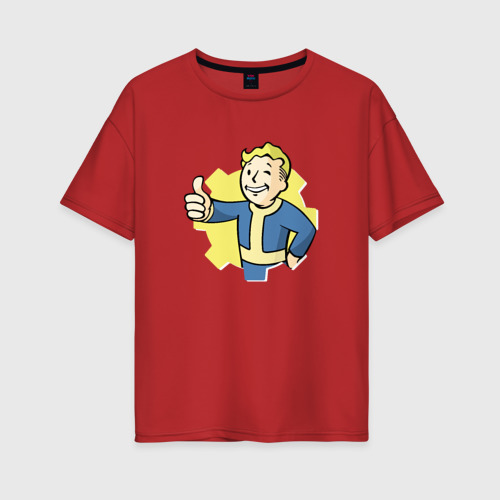 Женская Футболка Оверсайз Vault Boy (хлопок)