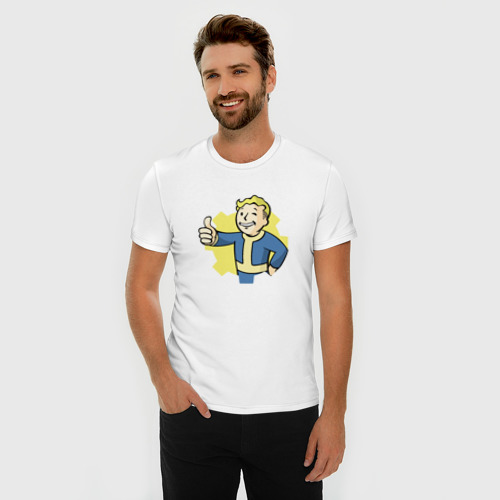 Мужская футболка хлопок Slim Vault Boy - фото 3