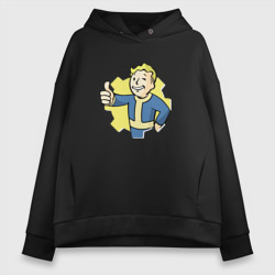 Женское худи Oversize хлопок Vault Boy